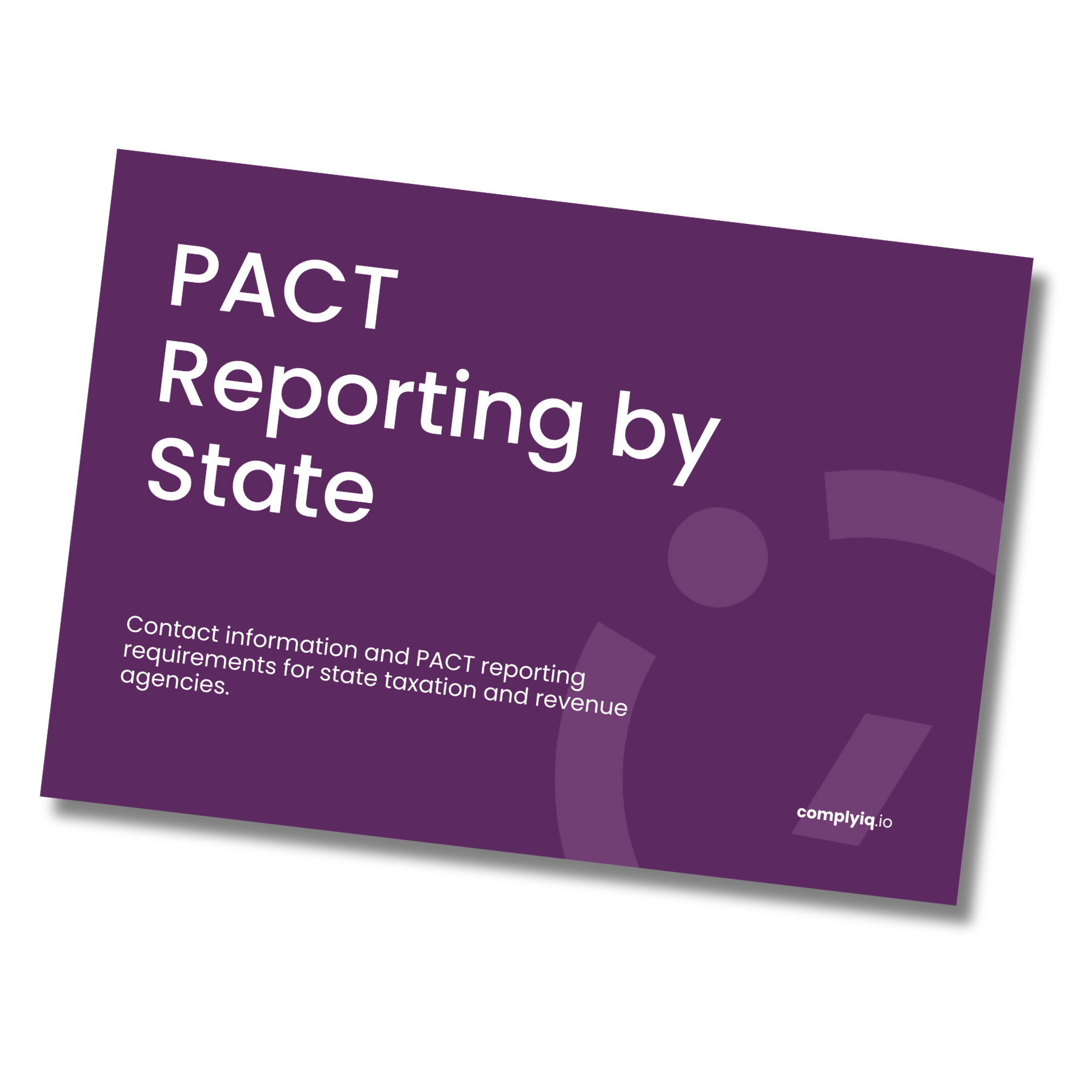 PACT reporting by state PACT reporting by state