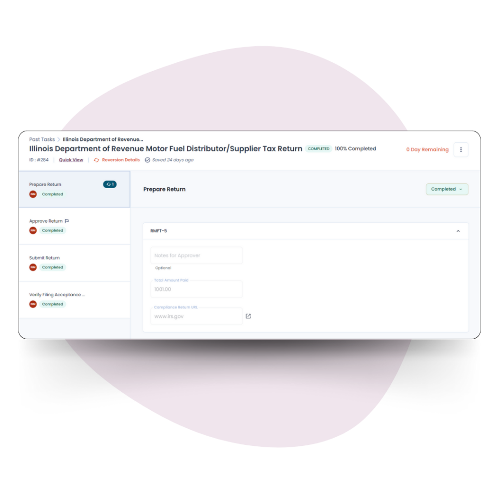 Approval workflow & task management